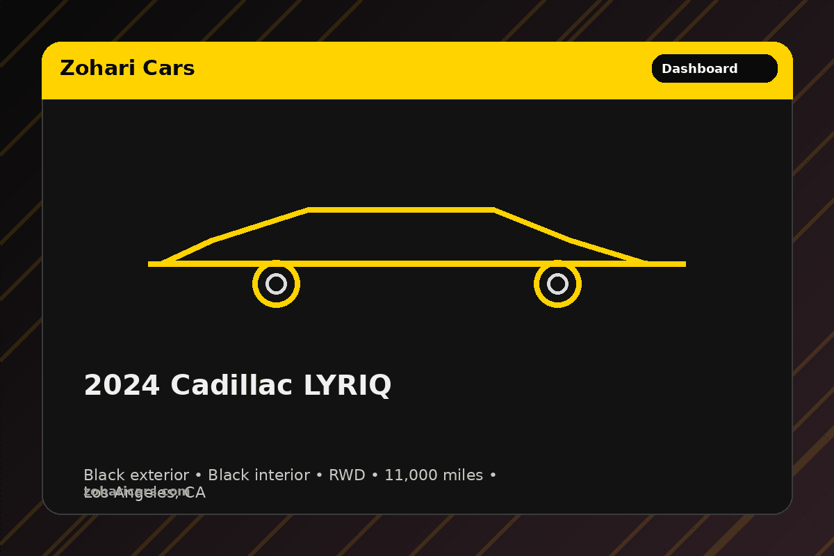 2024 Cadillac Lyriq (RWD) — Black — 11K mi