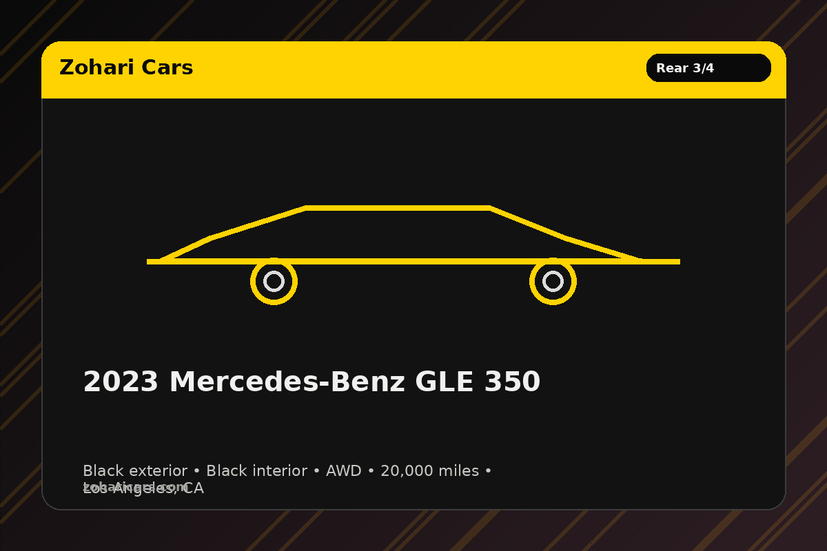 2023 Mercedes-Benz GLE 350 — Black — 20K mi