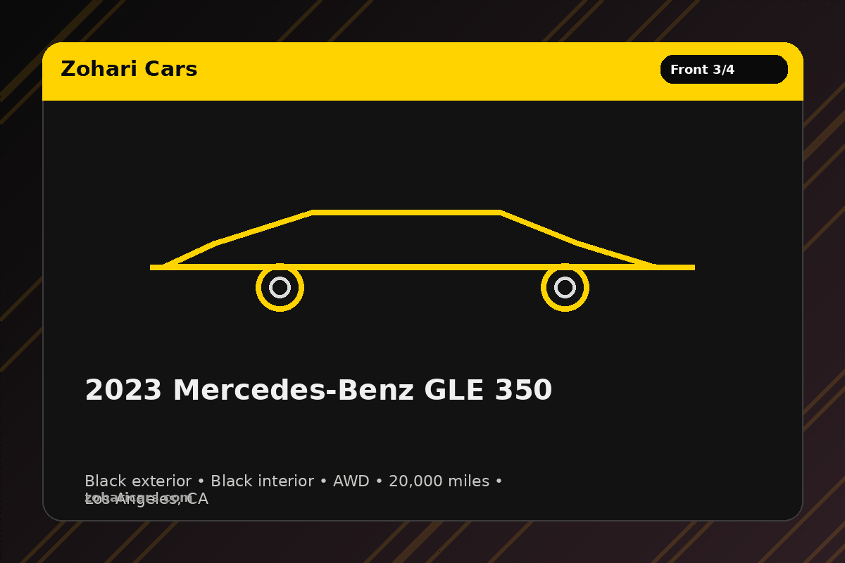 2023 Mercedes-Benz GLE 350 — Black — 20K mi