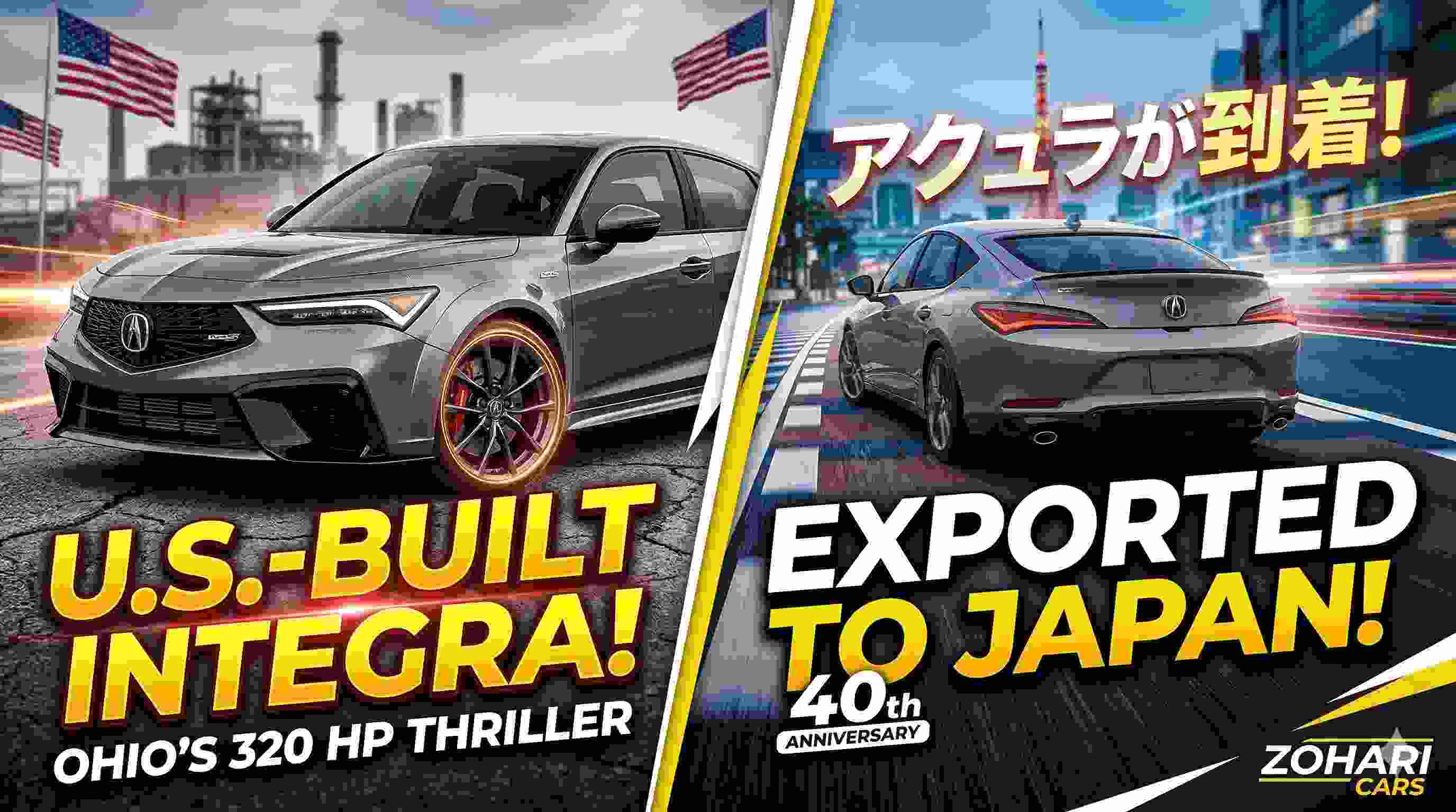 Acura to Export U.S.-Built Integra Type S High-Performance Model to Japan