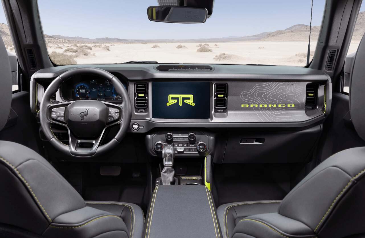  2027 Bronco RTR Reveals Cabin and Expressive Hyper Lime Details